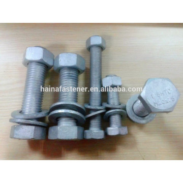 M24*85 galvanized hex bolt gr8.8